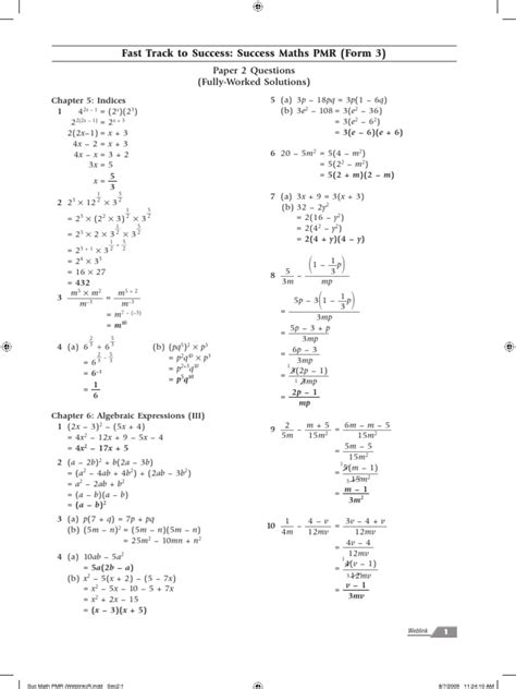 Math worksheets and online activities. Mathematics Form 3 Kssm Exercise With Answers Pdf