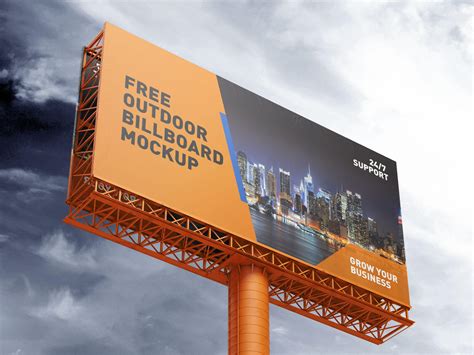 Free Outdoor Advertising Wall Mounted Billboard Mocku Vrogue Co
