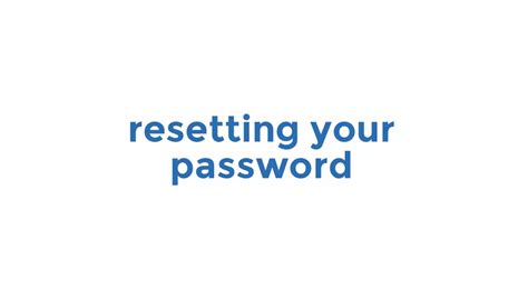 Resetting Your Password Ssiuw