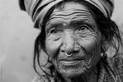 Portrait Of An Old Nepalese Woman By Stocksy Contributor Shikhar