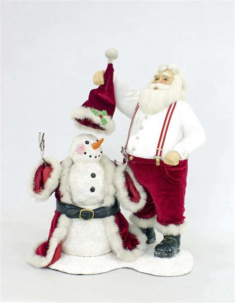 Santa And Snowman Tabletop Katherine S Collection