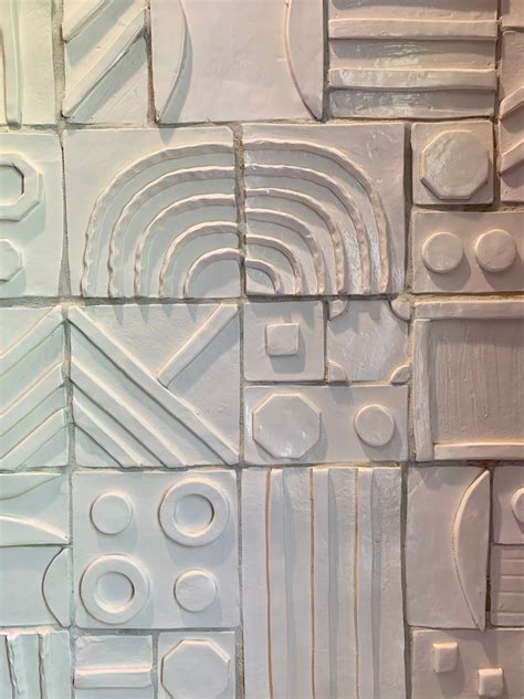 Handmade Custom Ceramic Tile Backsplash Abstract Shapes Etsy