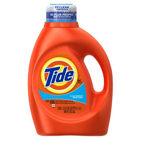 Tide Clean Breeze Scent Liquid Laundry Detergent Walmart Canada