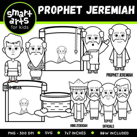 Prophet Jeremiah Clip Art Bible Based Bible Characters Etsy
