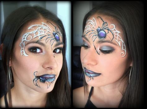 Spider Queen Makeup And Face Painting Face Painting Halloween Spider