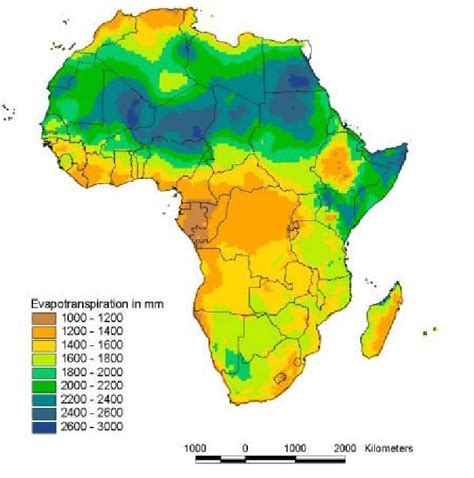 Figure B6 Average Annual Reference Evapotranspiration 1961 1990 From