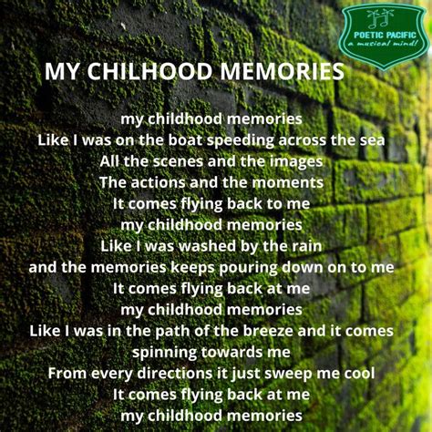 My Childhood Memories Childhood Memories Childhood Memories Stories
