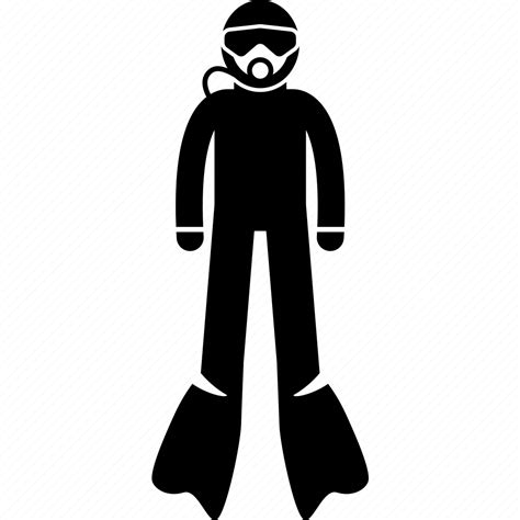 Diver Diving Gears Scuba Swimming Icon Download On Iconfinder