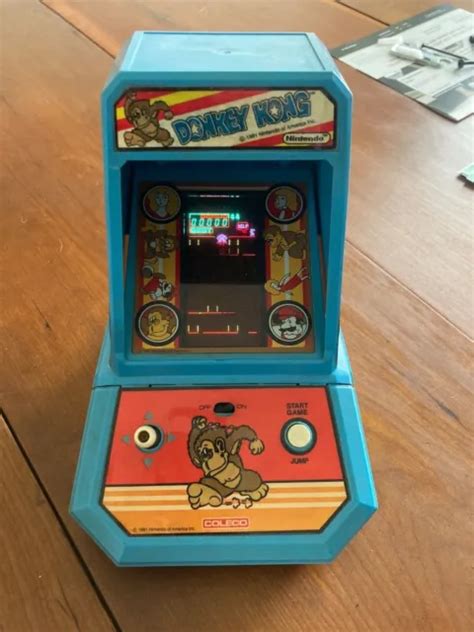 Vintage Donkey Kong Tabletop Arcade Game Coleco 1981 13000 Picclick