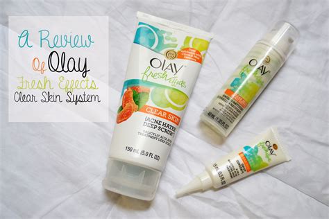 A Review Olay Fresh Effects Clear Skin System Facial Treatments
