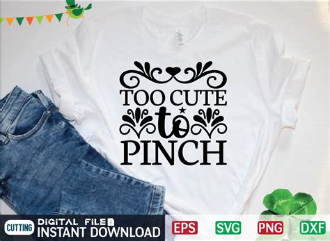 too cute to pinch svg graphic by craftssvg30 · creative fabrica