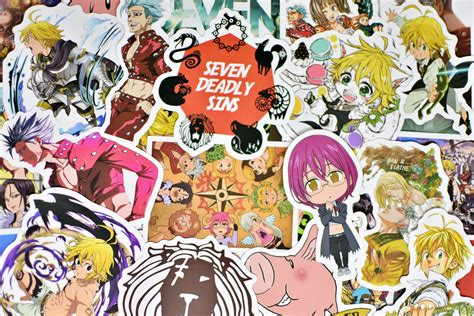 50 Seven Deadly Sins Anime Video Game Vinyl Stickers Pack Etsy Australia