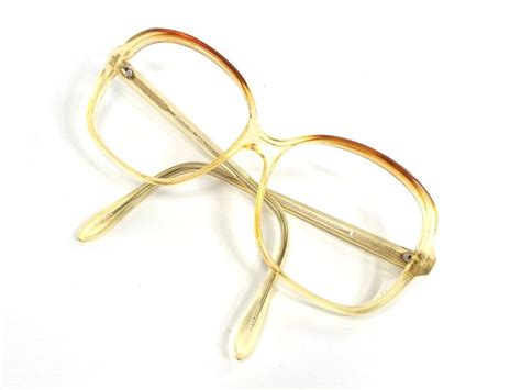 vintage 70 s used square eyeglasses frame plastic oversize etsy retro eye glasses