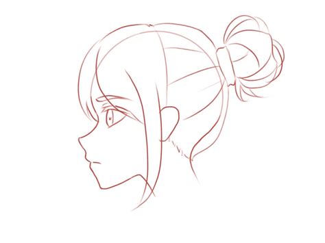 How To Draw Anime Girl Face Side View