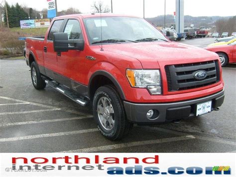 2009 Bright Red Ford F150 Fx4 Supercrew 4x4 11208412 Photo 5