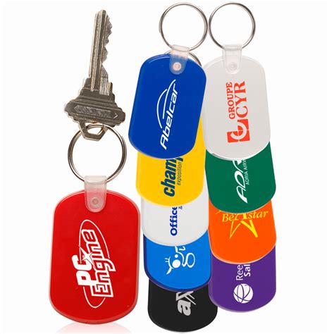 Custom Tag Soft Plastic Keychains With Logo