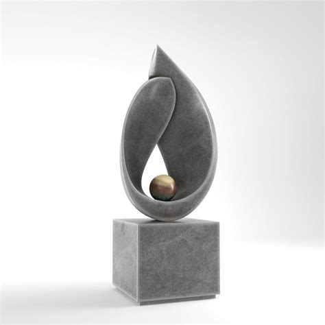 Modern Decorative Abstract Stone Art Sculpture 10 3d Model Uvs 3d