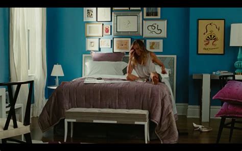 A Newer Shot Of The Bed In Satc2 The Bedspread Is Lavender And Pleated The Headboard Is A