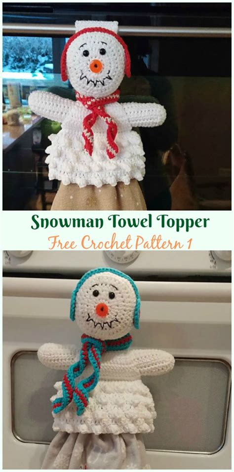 christmas towel topper crochet  patterns