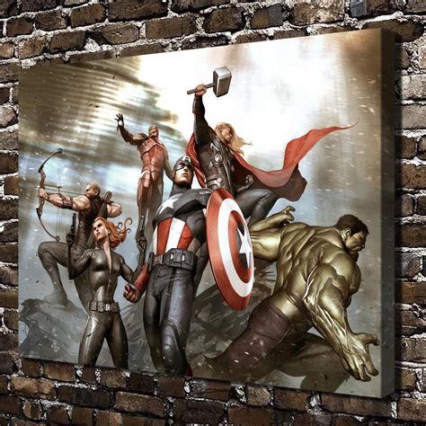 Marvel The Avengers Paintings Hd Print On Canvas Home Decor Wall Art