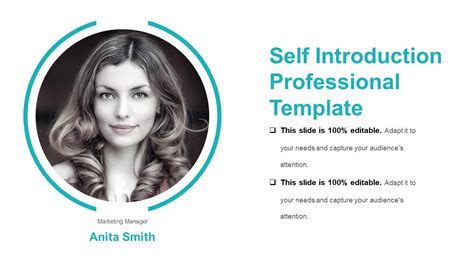 Free Professional Self Introduction Ppt Template Printable Form