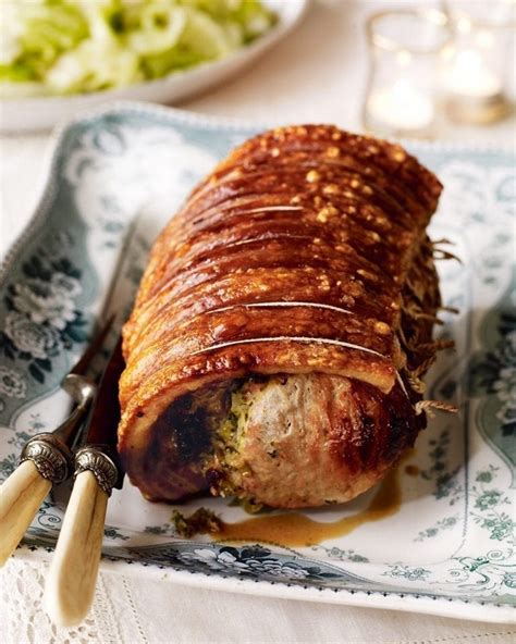 Food and wine presents a new network of food pros delivering the most cookable recipes and delicious ideas online. Roast pork loin with smoked ham and Gruyère stuffing recipe | delicious. magazine
