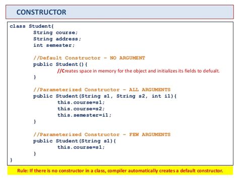 Every class has a default constructor by default that provides by java compiler. java: basics, user input, data type, constructor