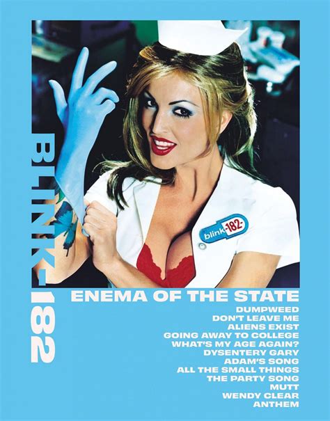 Enema Of The State Blink 182 Album Poster Poster Canvas Wall Art