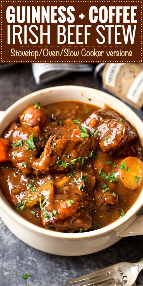 You can use the stew meat as a salad topper or in a grain bowl, so make a large batch to keep on it's a good option for a busy weeknight when you're in need of something quick and easy. Guinness and Coffee Irish Beef Stew - The Chunky Chef