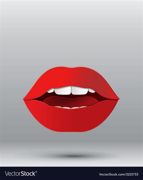 Red Lips Royalty Free Vector Image Vectorstock