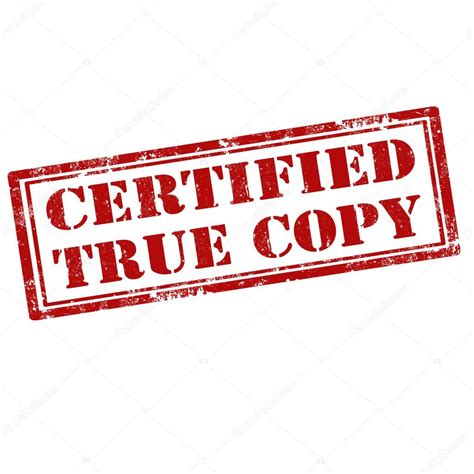 Certified True Copy Stock Vector By ©carmendorin 88461766