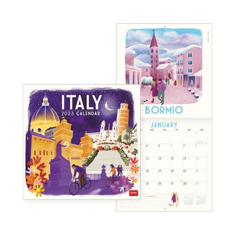2023 Italy Animated Square Wall Calendar