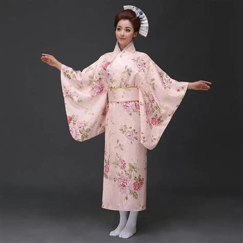 Buy Japanese Woman Vintage Kimono With Obi Original Yukata Traditional Classic