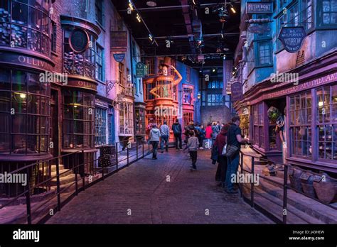 Diagon Alley Facendo Di Harry Potter Warner Bros Tour Dello Studio
