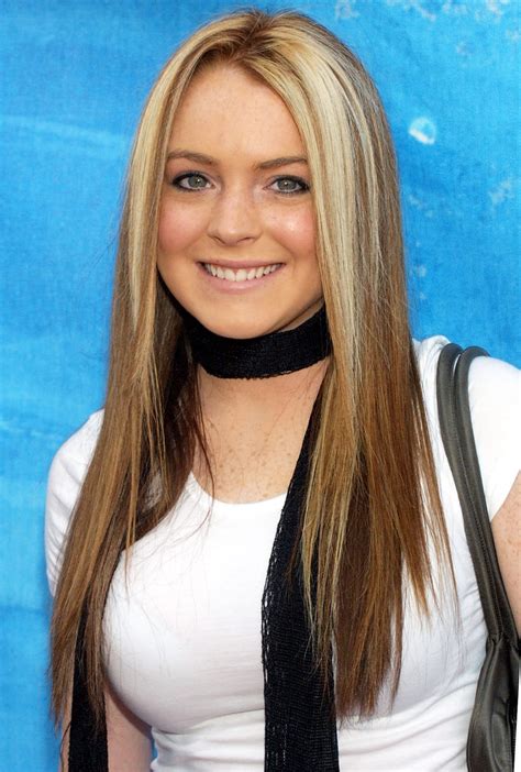 The fact that the tones are similar makes this a soft and splendid blend that won't come off as flashy but rather as sunkissed. Bold Blonde Streaks | Lindsay Lohan's Hair Evolution | Us ...
