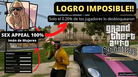 Logro Imposible 👉 Sex Appeal 100 😎 Gta San Andreas Definitive Edition Xbox One Youtube