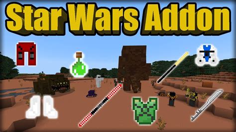 Star Wars Addon Mcpe Minecraft Bedrock Edition Youtube