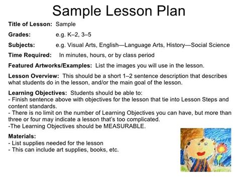 Examples Of Aims And Objectives For Lesson Plans In News Technology