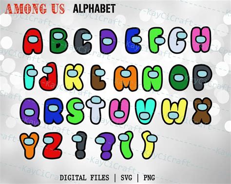 View the latest alphabet inc. Among Us Alphabet SVG Among Us Number svg Among Us Shirt | Etsy