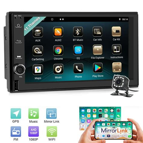 Podofo Double 2 Din 7 Inch Car Stereo Radio Android Hd Touch Screen In