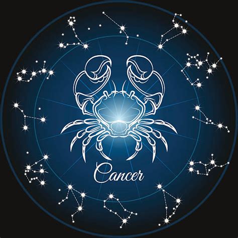 Cancer Astrology Sign Illustrations Royalty Free Vector Graphics