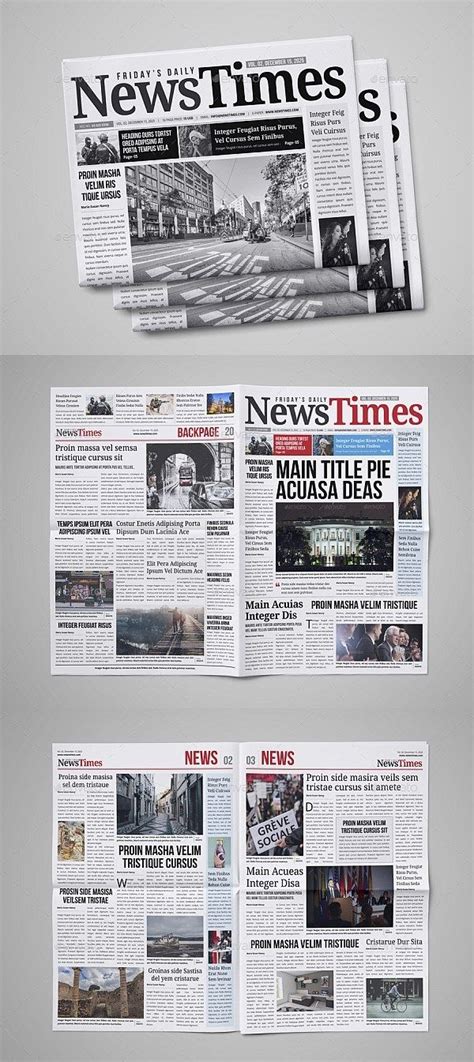30 Professional Indesign Newspaper Templates Newspaper Design