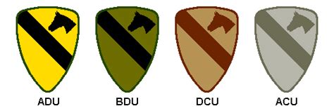 1st Cavalry Division History Heraldic Items