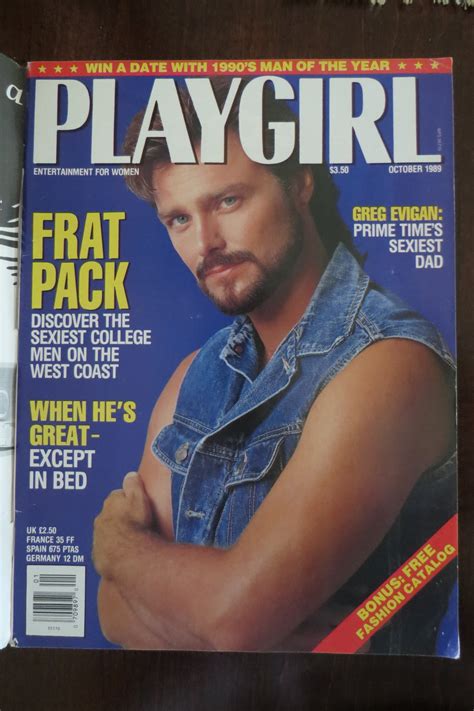 Playgirl Magazine October Greg Evigan Cover Magazine