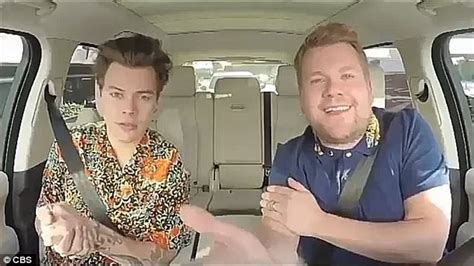 harry styles joins james corden for new carpool karaoke daily mail online