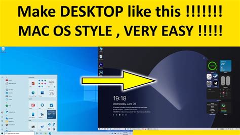 Change Windows 10 Desktop Style To Macos Part 01 2021 Youtube