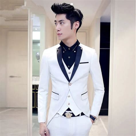The New Male Suits Suit Korean Version Of The Long Tuxedo Dress Suit