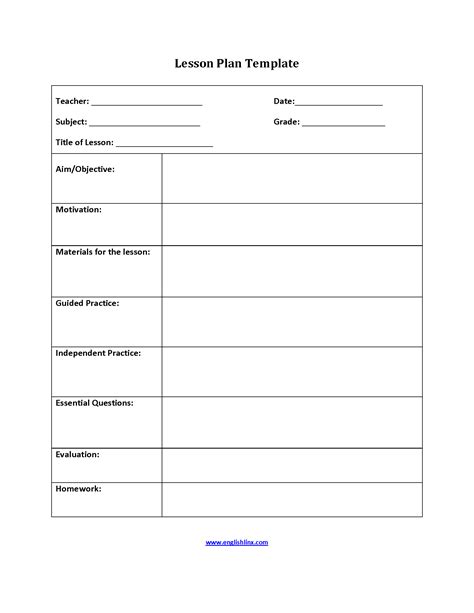 Eight Step Lesson Plan Template | Lesson plan templates, Math lesson plans template, Math lesson 