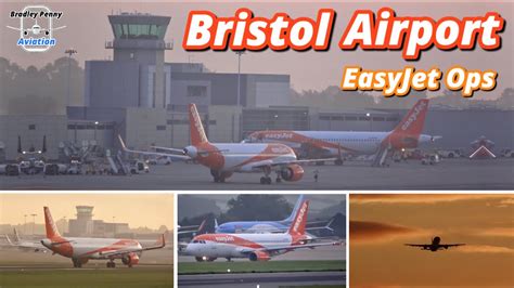 Bristol Airport Brs Early Morning Sunrise Easyjet Rush Of