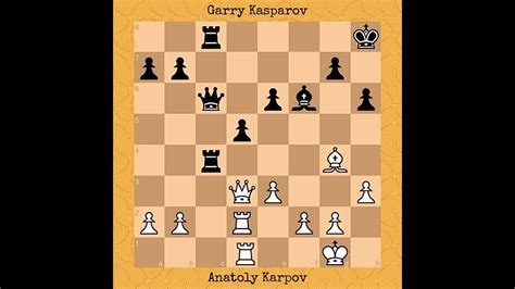 Anatoly Karpov Vs Garry Kasparov World Championship Match 1985